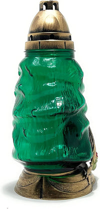 Joseph, Mary and Baby Jesus Cemetery Memorial Candle | Gravesite Remembrance Decor | Glass - image 4