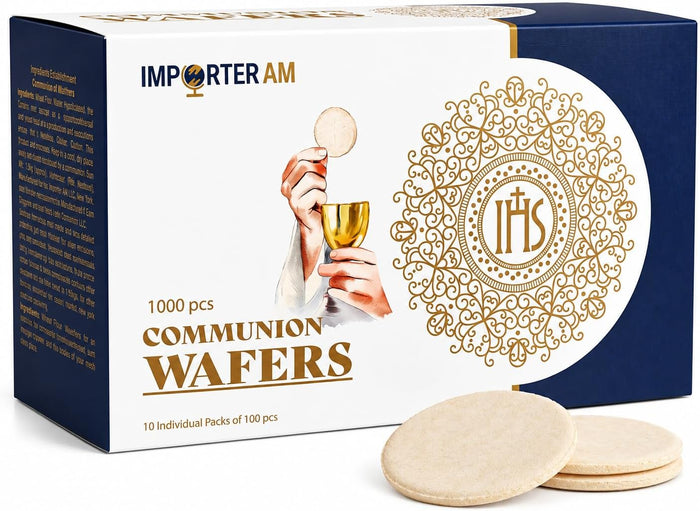 Communion Wafers Unleavened Bread Eucharist Hosts Round 1 3/8 in 1000 Count