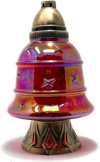 AM Décor Bell Cemetery Memorial Candle | Gravesite Remembrance Decoration | Glass Lantern  - image 3