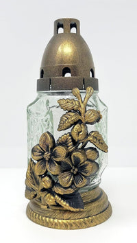 AM Decor Cemetery Memorial Candle | Gravesite Remembrance Decoration| Glass Lantern Europe - image 4