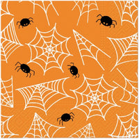 Halloween Napkins Paper Disposable Decorative Decoupage Spider Web 13 in
