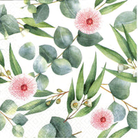 Floral Napkins Paper Disposable Decorative Decoupage Eucaliptus Leaves - image 2