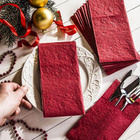 Christmas Napkins Paper Disposable Decorative Decoupage Gold Napkin Pouches - image 8