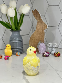 AM Décor Easter Chicklet Candle with Diode, Premium Handcrafted Holiday Decoration (Yellow - image 6