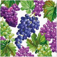 Fall Napkins Paper Disposable Decorative Decoupage Grapes 13 in
