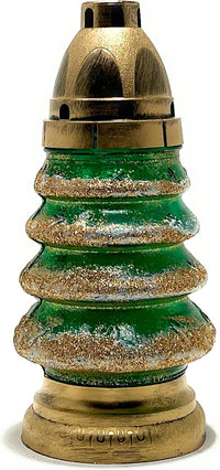 Cemetery Memorial Candle | Gravesite Remembrance Decor | Glass Lantern European Style Cand