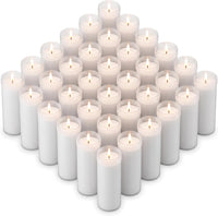 Prayer Candles Catholic Religious Memorial Inserts 36 Pack 5.7 in