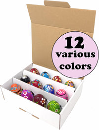 Hand Painted Wooden Easter Eggs Set of 12 Medium, Polish Eggs, Wood Egg - image 3