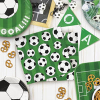 Birthday Napkins Paper Disposable Decorative Decoupage Soccer Ball 13 in - image 3
