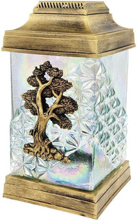 AM Décor 3D Tree Cemetery Memorial Candle | Gravesite Remembrance Decoration | Rainbow Gla