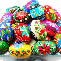 Polish Easter Hand Painted Wooden Eggs (Pisanki) Decorative Eggs for Easter Set of 6 Mediu - image 8