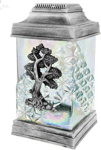 AM Décor 3D Tree Cemetery Memorial Candle | Gravesite Remembrance Decoration | Rainbow Gla