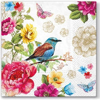 Floral Napkins Paper Disposable Decorative Decoupage Bird of Paradise 13 in