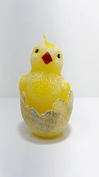 AM Décor Easter Chicklet Candle with Diode, Premium Handcrafted Holiday Decoration (Yellow - image 4