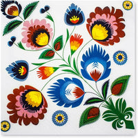 Floral Napkins Paper Disposable Decorative Decoupage Desen Lowicki 13 in