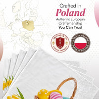Easter Napkins Paper Disposable Decorative Decoupage Eggs Basket 13 in - image 7