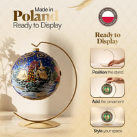Christmas ornament display stand, gold - image 3