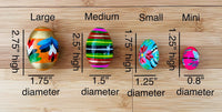 Polish Easter Hand Painted Wooden Eggs (Pisanki) Decorative Eggs for Easter Set of 6 Mediu - image 2