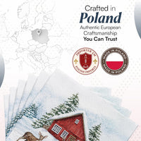 Christmas Napkins Paper Disposable Decorative Decoupage Red House 13 in - image 7