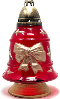 Bell Cemetery Memorial Candle | Gravesite Remembrance Decor | Glass Lantern European Style - image 4