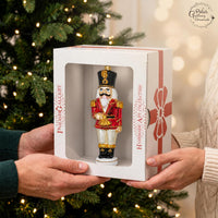 Nutcracker Glass Christmas Ornaments Balls Hand Blown Red 7.25 in - image 2