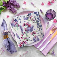 Floral Napkins Paper Disposable Decorative Decoupage Fragrant Lavender - image 2