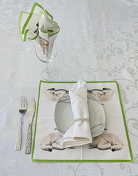 Easter Napkins Paper Disposable Decorative Decoupage Lamb in Corner 13 in - image 5