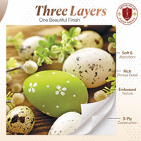Easter Napkins Paper Disposable Decorative Decoupage Eggs Among Catkins - image 4
