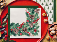 Christmas Napkins Paper Disposable Decorative Decoupage Winter 13 in - image 8