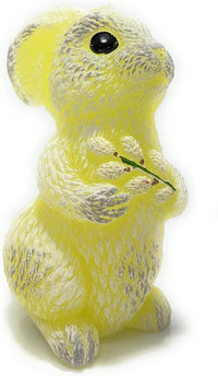 AM Décor Easter Bunny Candle with Diode, Premium Handcrafted Holiday Decoration (Yellow)