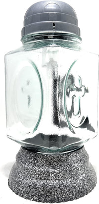 Rainbow Glass Cemetery Memorial Candle with 3D Portrait of Praying Jesus | Grave Light Rem - image 3
