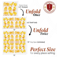 Easter Napkins Paper Disposable Decorative Decoupage Yellow Chicks 13 in - image 2