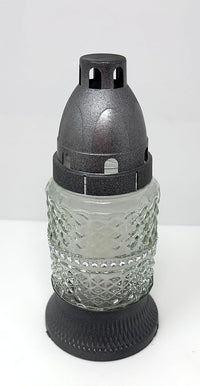 AM Décor Cemetery Memorial Candle | Gravesite Remembrance Decoration| Glass Lantern Europe - image 2