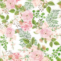 Easter Napkins Paper Disposable Decorative Decoupage Rose Hip Flowers 13 in