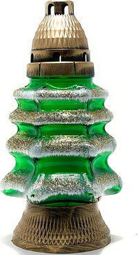 Christmas Tree Cemetery Memorial Candle | Gravesite Remembrance Decor | Glass Lantern Euro - image 3