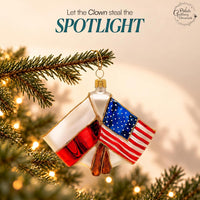 Flags Glass Christmas Ornaments Balls Hand Blown Polish American 4.75 in - image 5