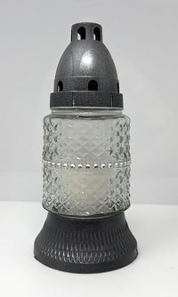 AM Décor Cemetery Memorial Candle | Gravesite Remembrance Decoration| Glass Lantern Europe - image 3