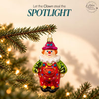 Clown Glass Christmas Ornaments Balls Hand Blown Circus 4.7 in - image 5