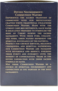 Communion Wafers Unleavened Bread Eucharist Hosts Round 1 3/8 in 1000 Count - image 3