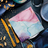 Floral Napkins Paper Disposable Decorative Decoupage Watercolor Dream 13 in - image 2