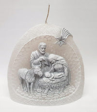AM Décor Christmas Night Candle with Diode, Premium Handcrafted Holiday Decoration, Nativi - image 4