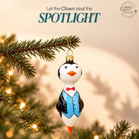 Penguin Glass Christmas Ornaments Balls Hand Blown Black Tie 5.25 in - image 5