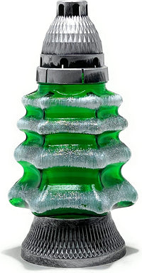 Christmas Tree Cemetery Memorial Candle | Gravesite Remembrance Decor | Glass Lantern Euro