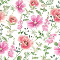Floral Napkins Paper Disposable Decorative Decoupage Field Flowers Poppies - image 3