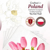 Floral Napkins Paper Disposable Decorative Decoupage Lovely Pink Tulips - image 7