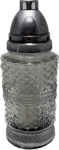 Cemetery Memorial Candle | Gravesite Remembrance Decoration/Glass Lantern European Style C - image 4