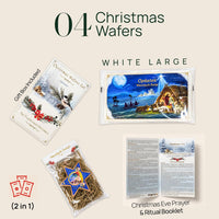 Oplatek Traditional Polish Christmas Oplatki Wafers 4 Large Gift Set White - image 5