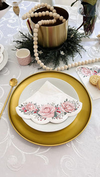 Easter Napkins Paper Disposable Decorative Decoupage Floral Gorgeous Roses - image 6
