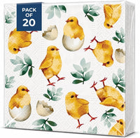 Chicken in Eggs Spring Cocktail Napkins Beautiful Napkins 20 Count 13 in