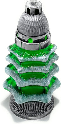 Christmas Tree Cemetery Memorial Candle | Gravesite Remembrance Decor | Glass Lantern Euro - image 3